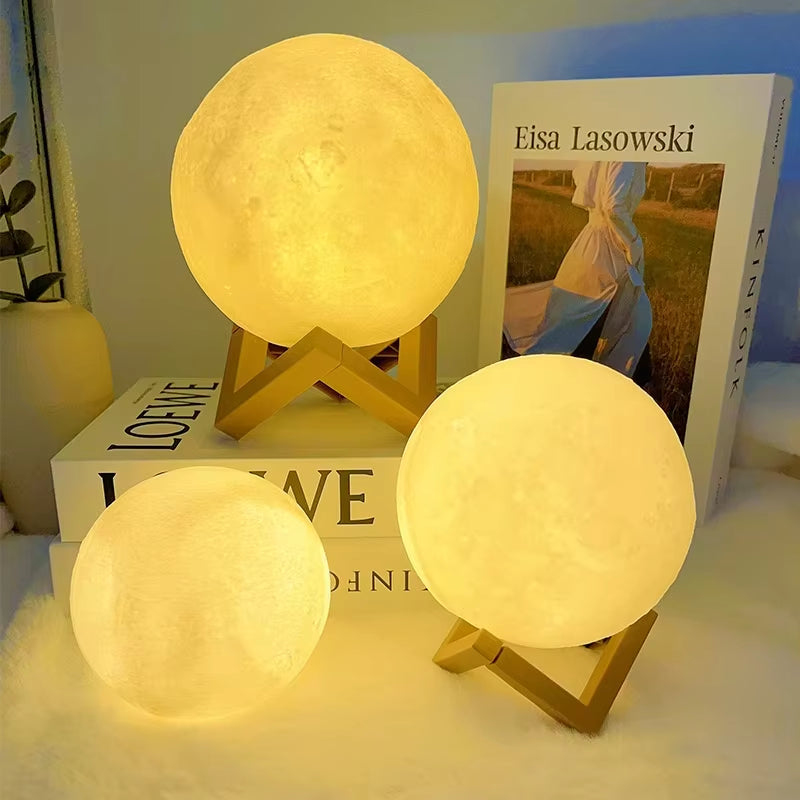 Enchanting LED Moon Light - Perfect Galaxy Night Light for Kids' Rooms & Birthday Gifts