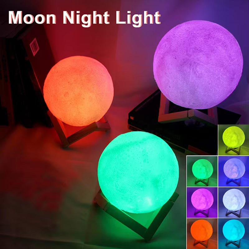 Enchanting LED Moon Light - Perfect Galaxy Night Light for Kids' Rooms & Birthday Gifts