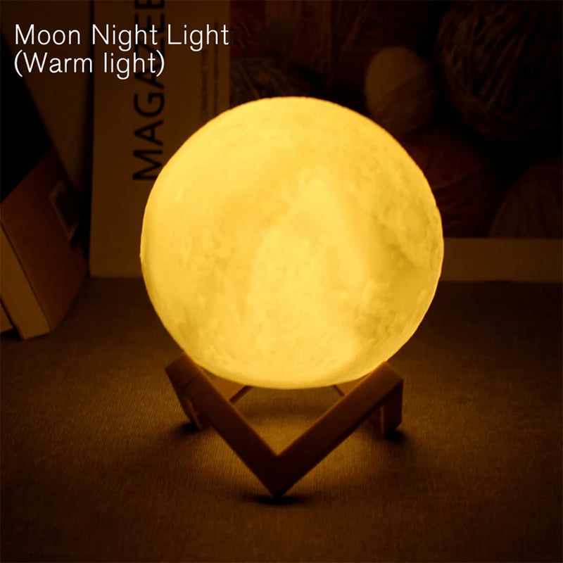 Enchanting LED Moon Light - Perfect Galaxy Night Light for Kids' Rooms & Birthday Gifts